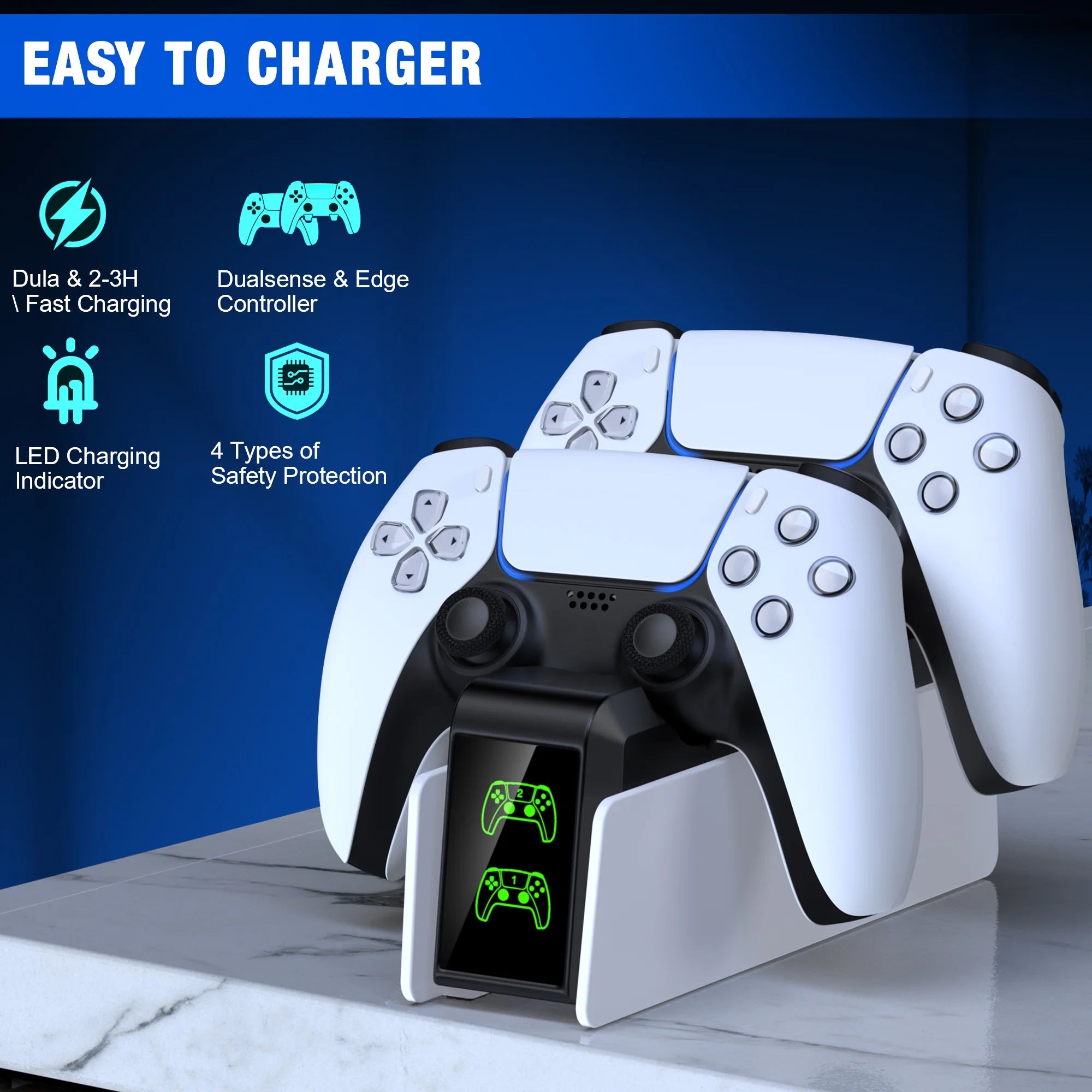 PS5 Controller Charging Station-Ps5 Controller Accessories