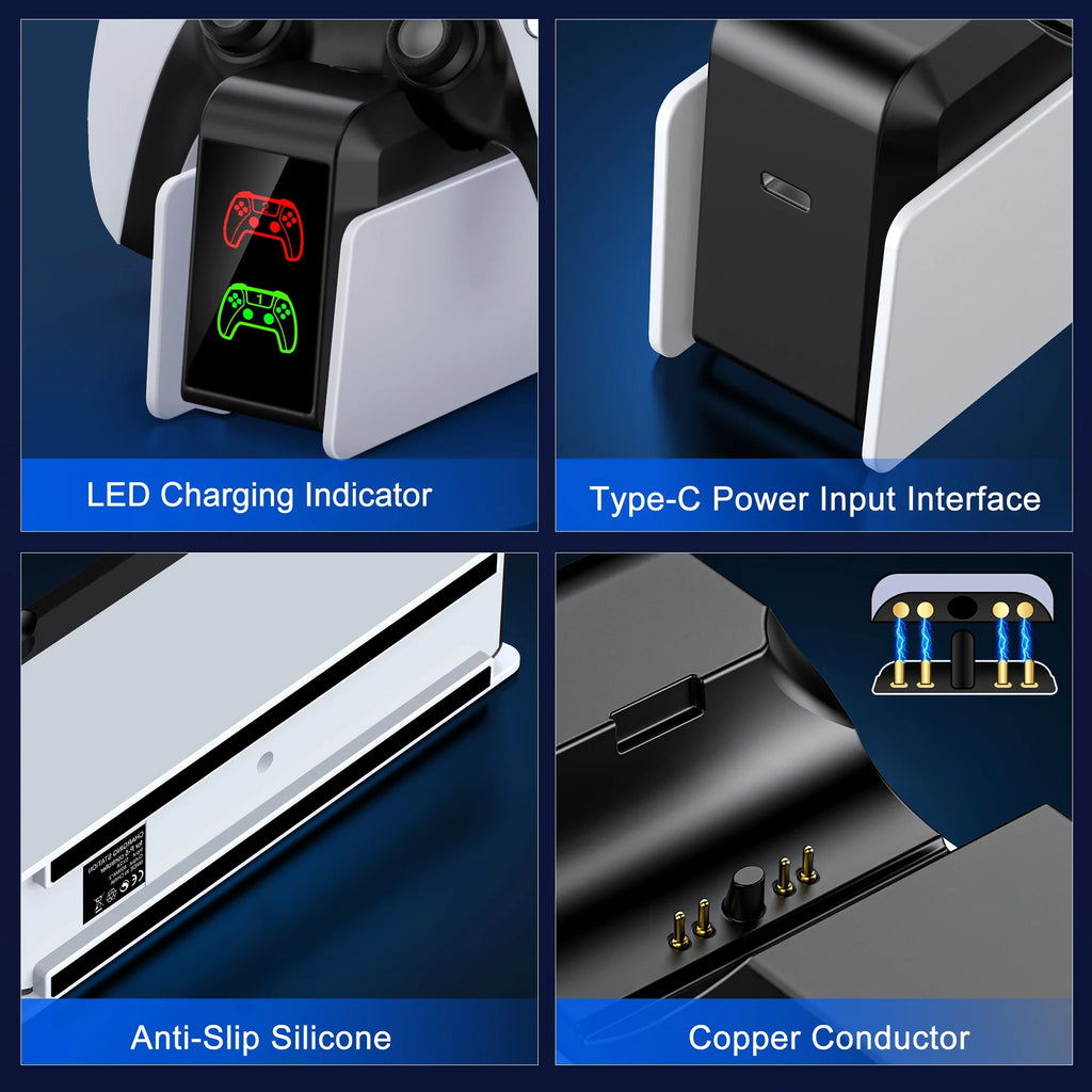 PS5 Controller Charging Station-Ps5 Controller Accessories