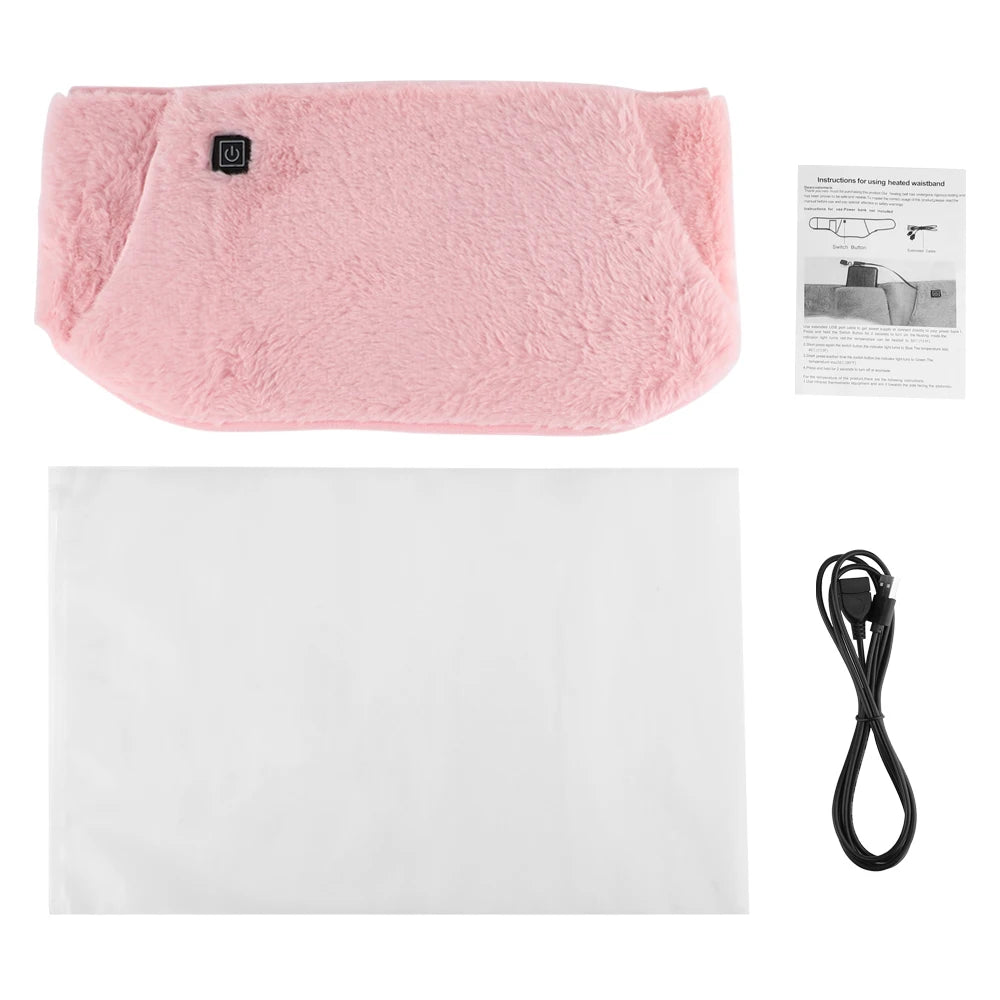 3-Levels Electric Heating Pad Cold-Proof Uterine Belt Cold-Proof Hand Waist Warming Pad USB Recharging Abdominal Warmer