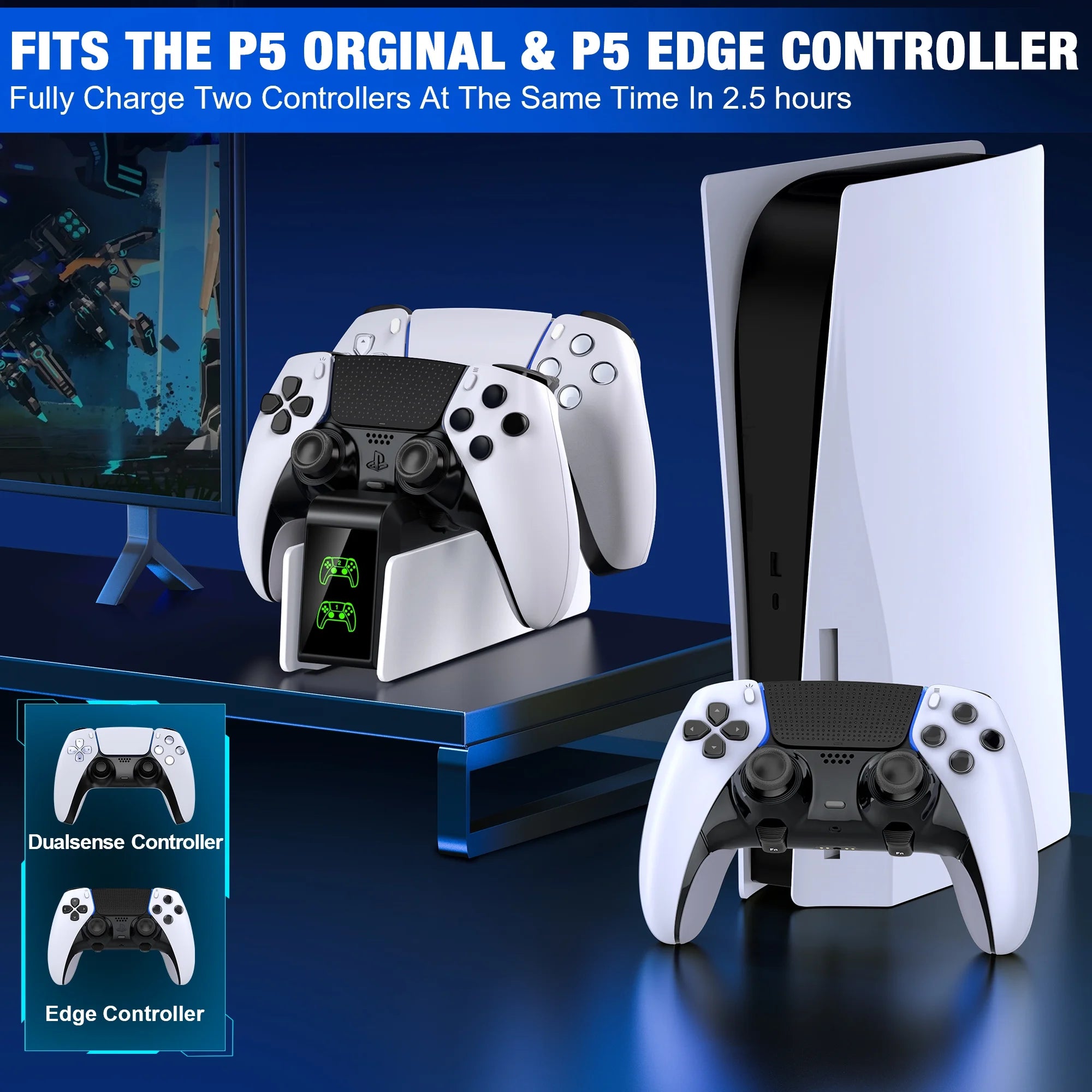 PS5 Controller Charging Station-Ps5 Controller Accessories